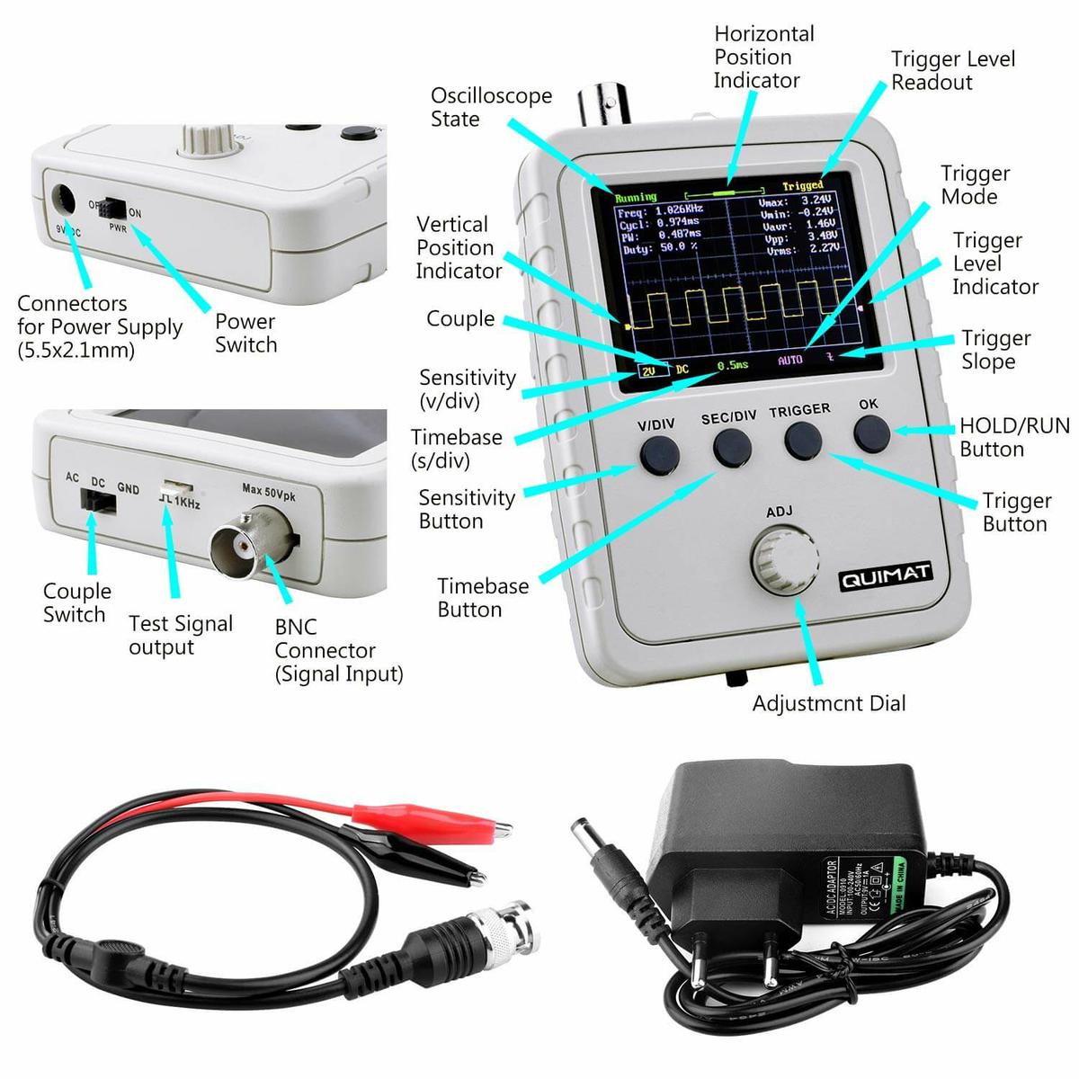 Osciloscopio - Quimat Q15001 - precio