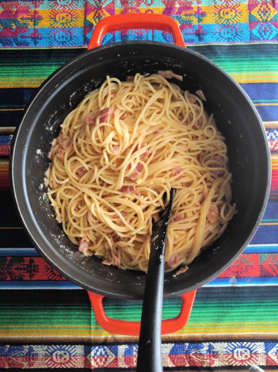 Pasta a la carbonara