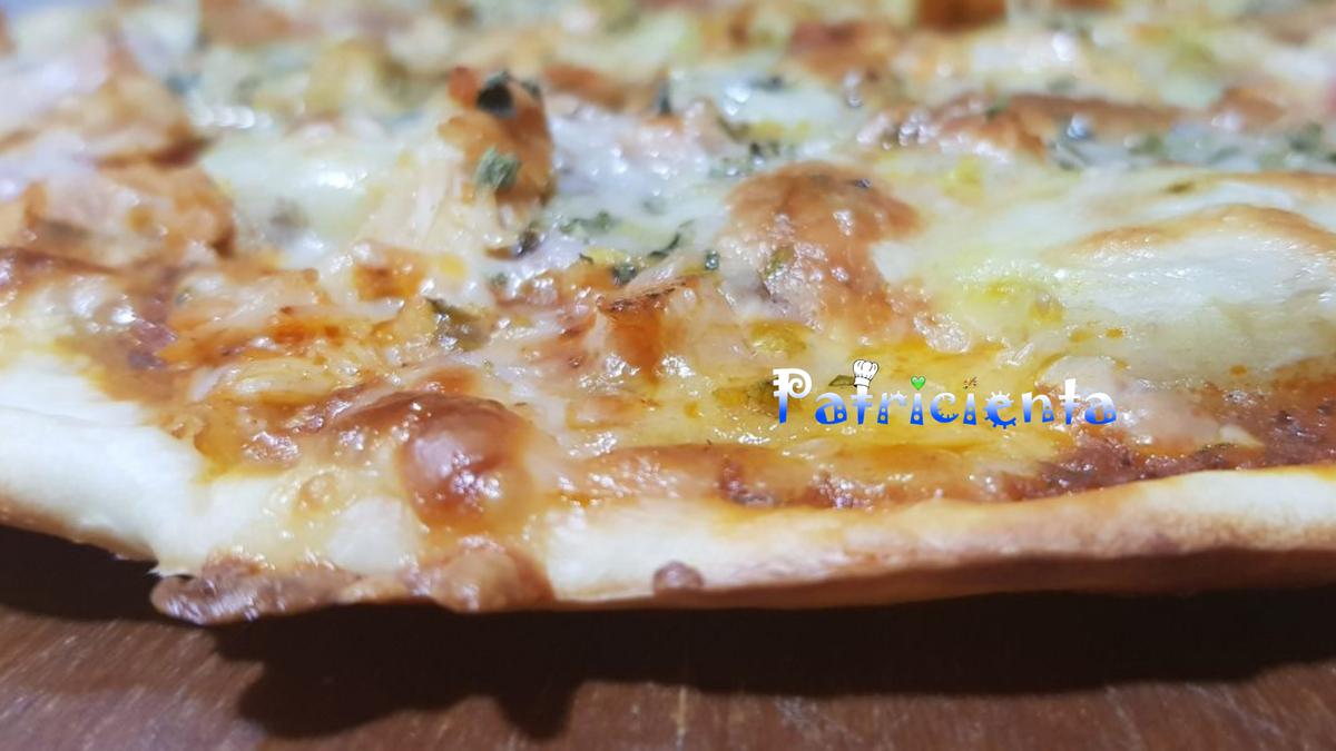 Pizza de plátano y curry