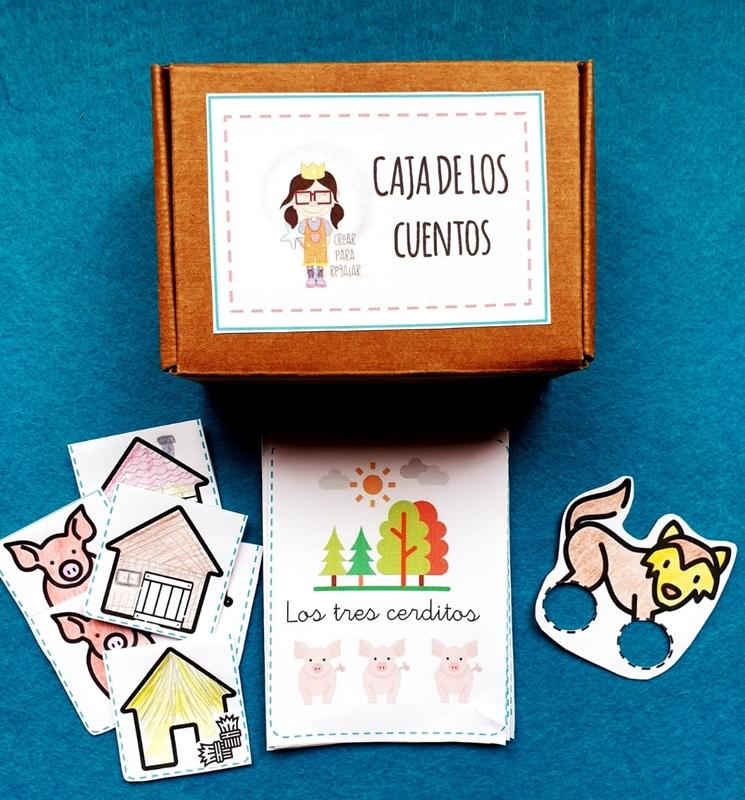 Imprimible caja de los cuentos populares