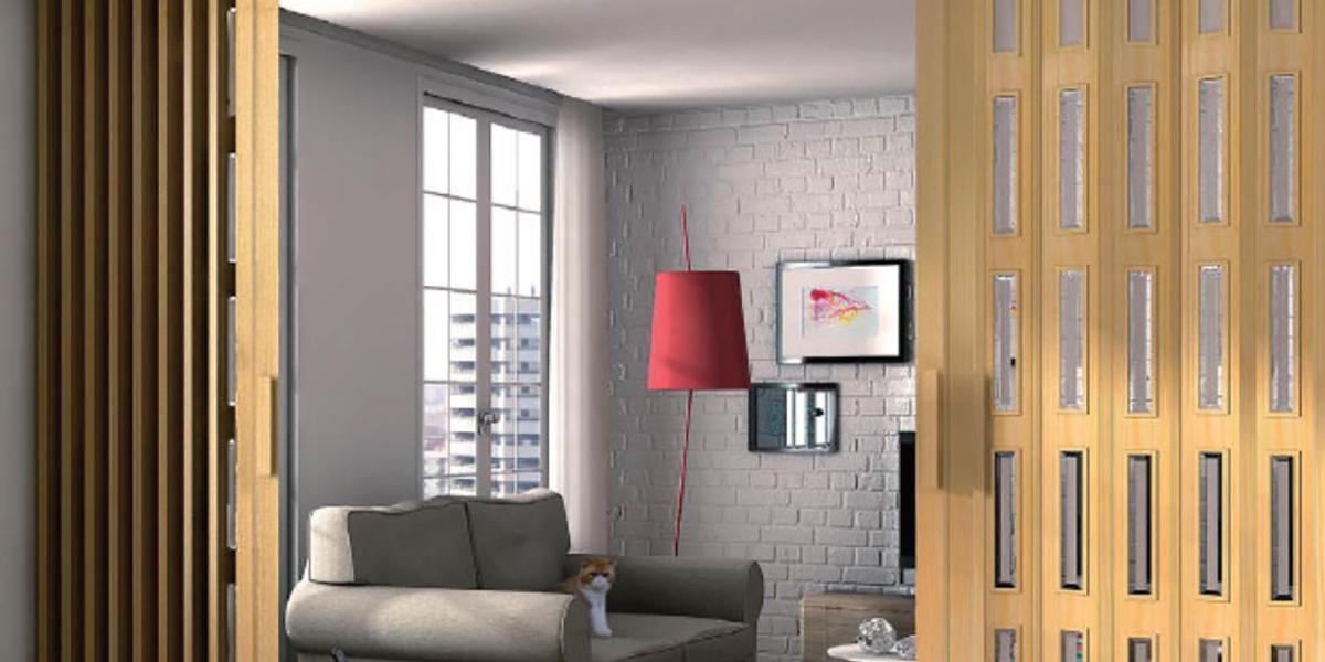 Puertas plegables de madera