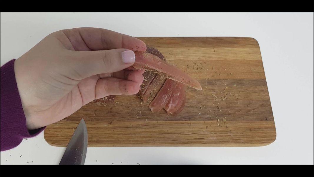 Solomillo de pavo seco en casa a las hierbas provenzales