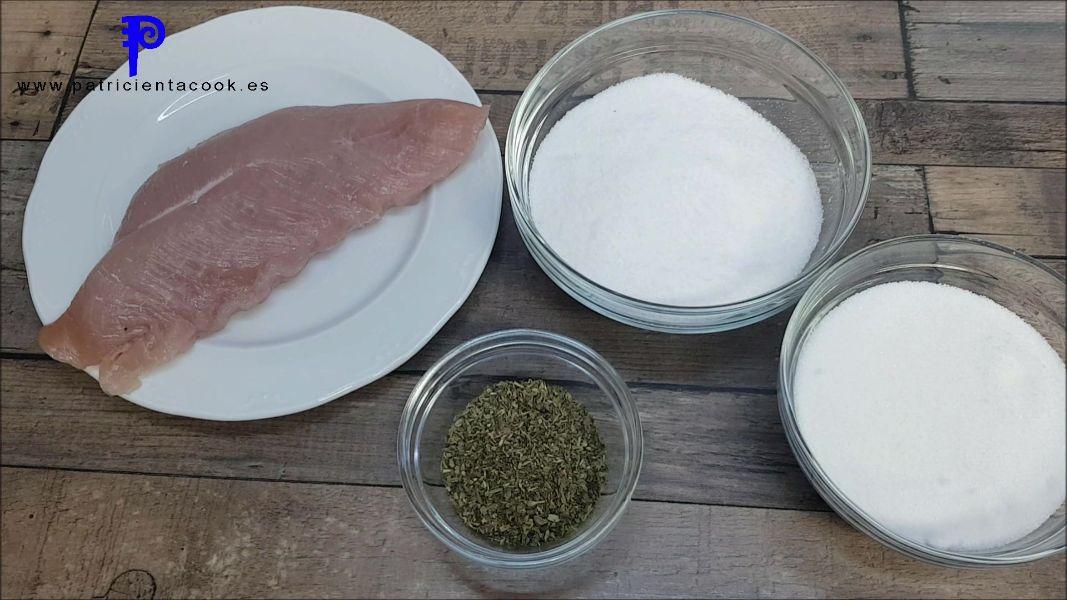 Solomillo de pavo seco en casa a las hierbas provenzales