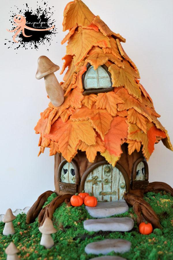 tarta de hadas de fondant