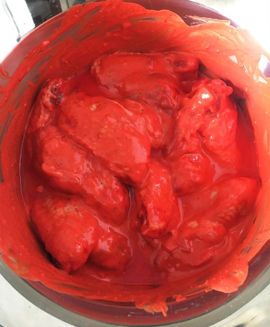 marinada alitas de pollo tandoori