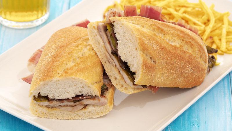 bocata o bocadillo serranito receta