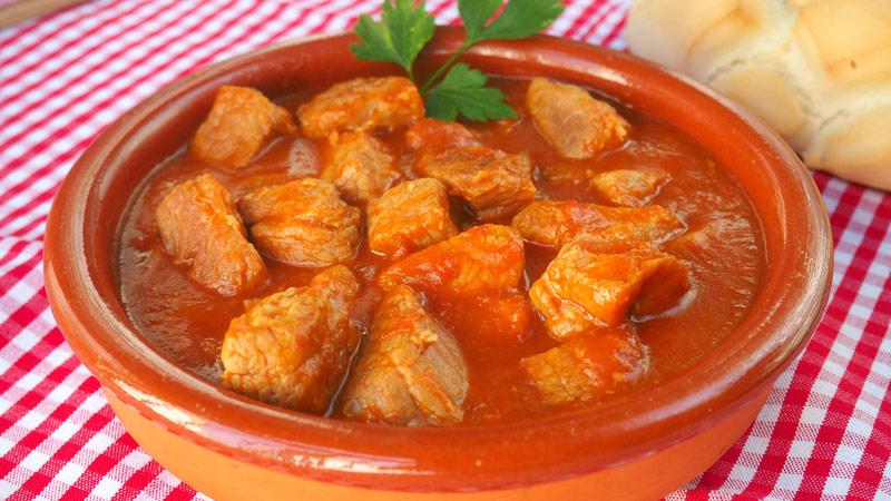 Receta Paso a paso Carne de cerdo con tomate 1