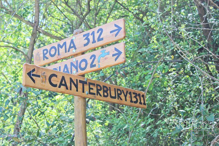 Indicaciones sobre la Vía Francígena en la Toscana