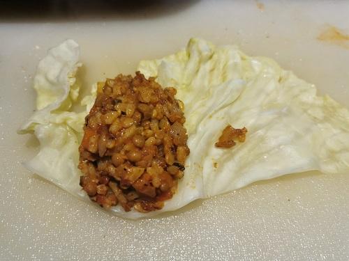 Rollitos de col veganos