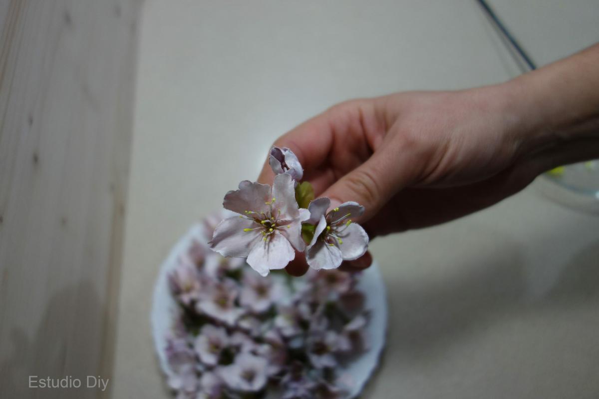 flores artificiales renovadas con acrílico