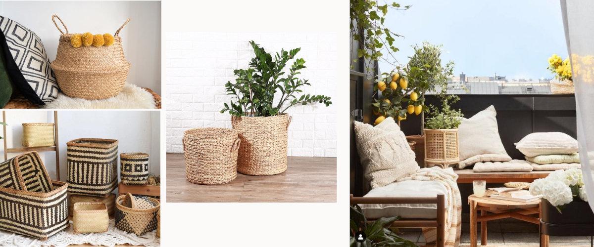 Maceteros de fibras vegetales para ganar calidez