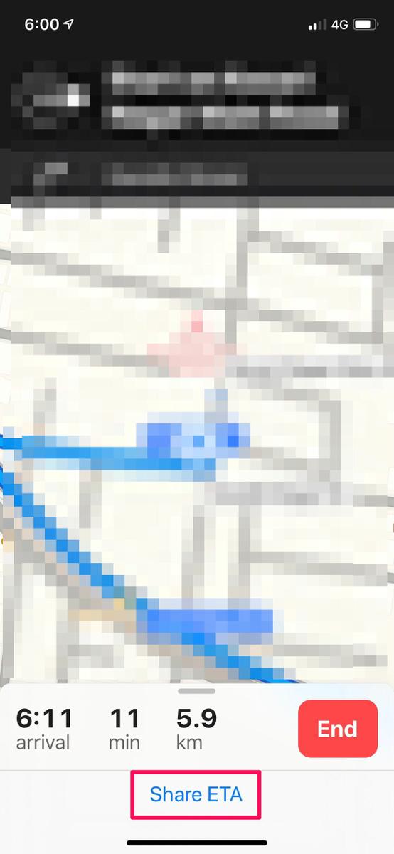 Cómo compartir la hora de llegada con Mapas en el iPhone