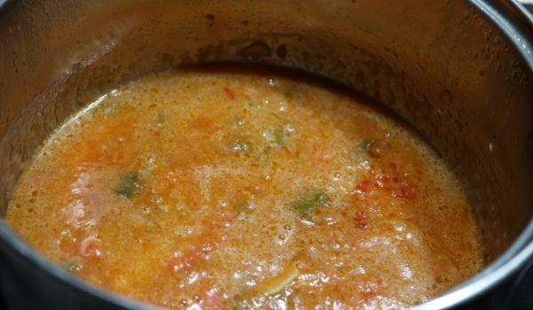 Cubrimos los ingredientes con agua para cocer