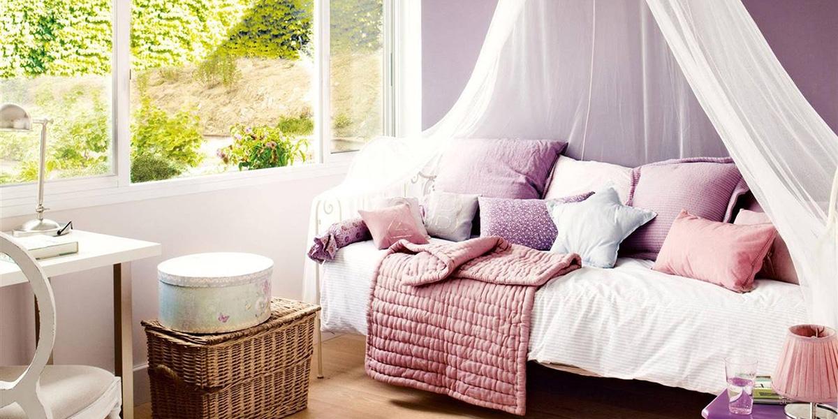 Combinar el lila con el blanco