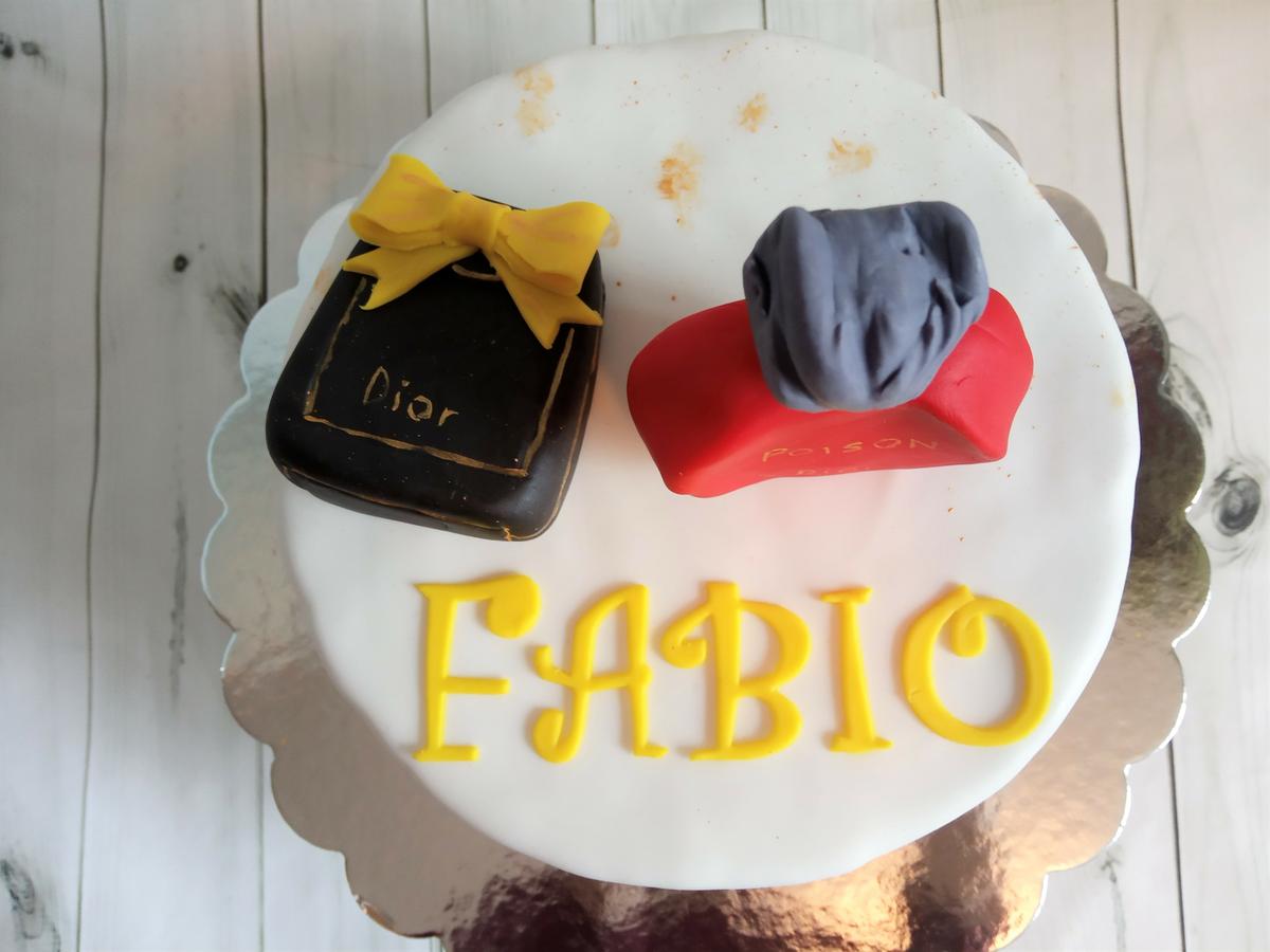 Vista cenital tarta Poison