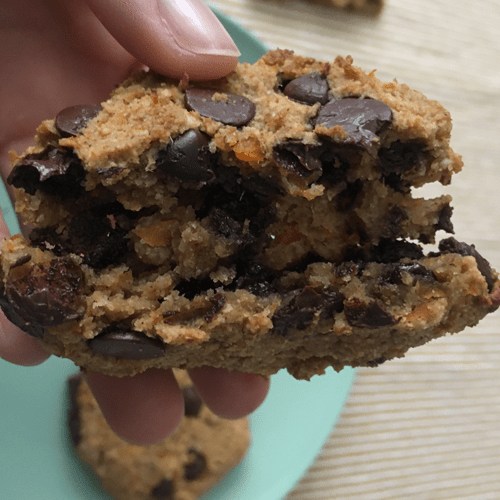 interior galleta calabaza y choco