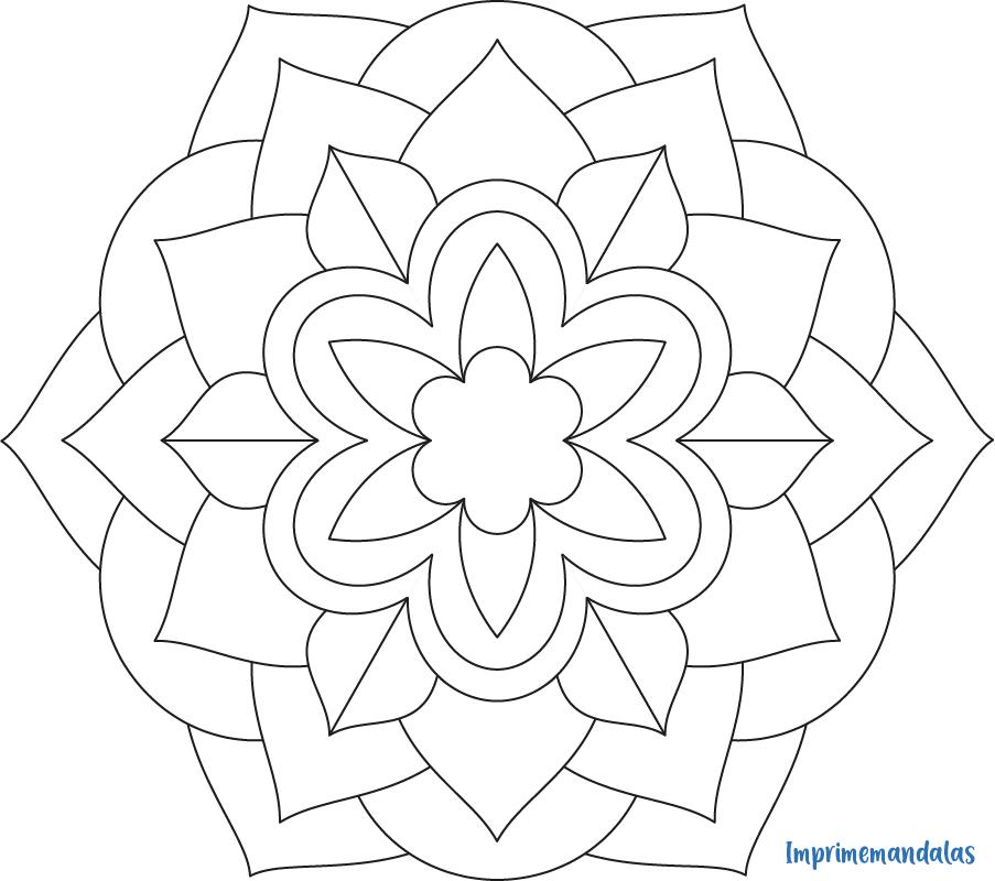 mandala para adultos fácil