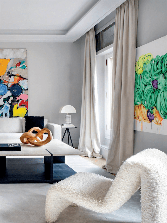 decoralinks | #lalejandrapombo #contemporaneo #butacas #lanaboucle #salon