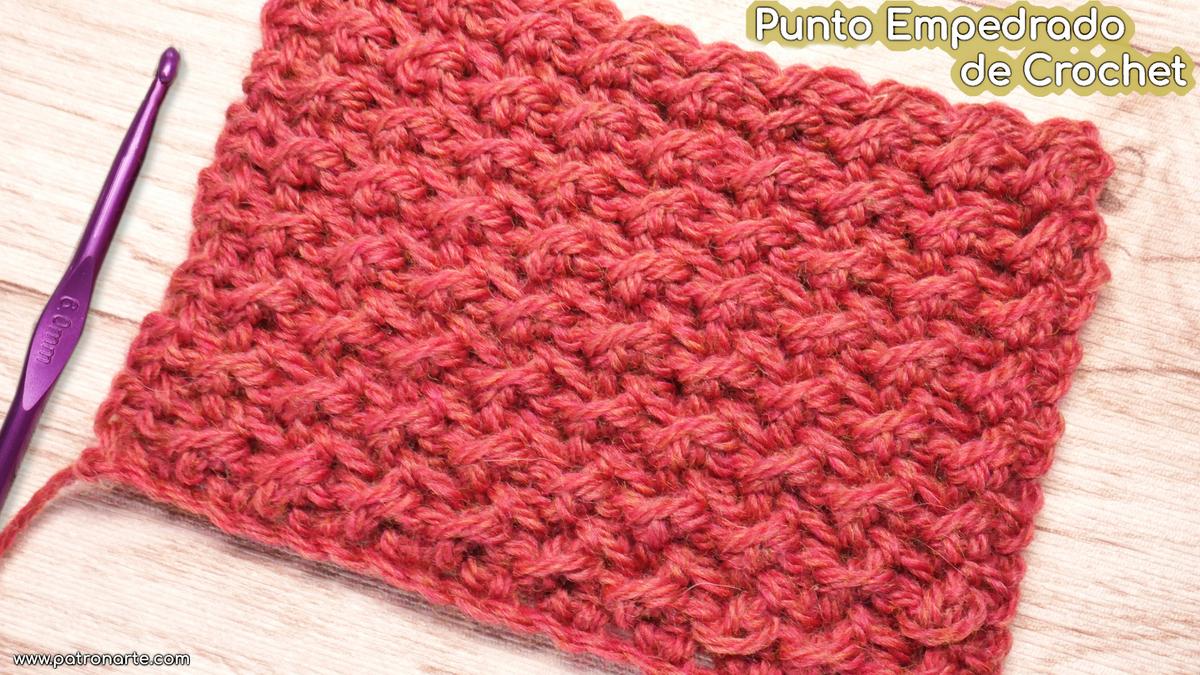 Cómo Tejer el Punto Empedrado de Crochet - Ganchillo Fácil y Paso a Paso
