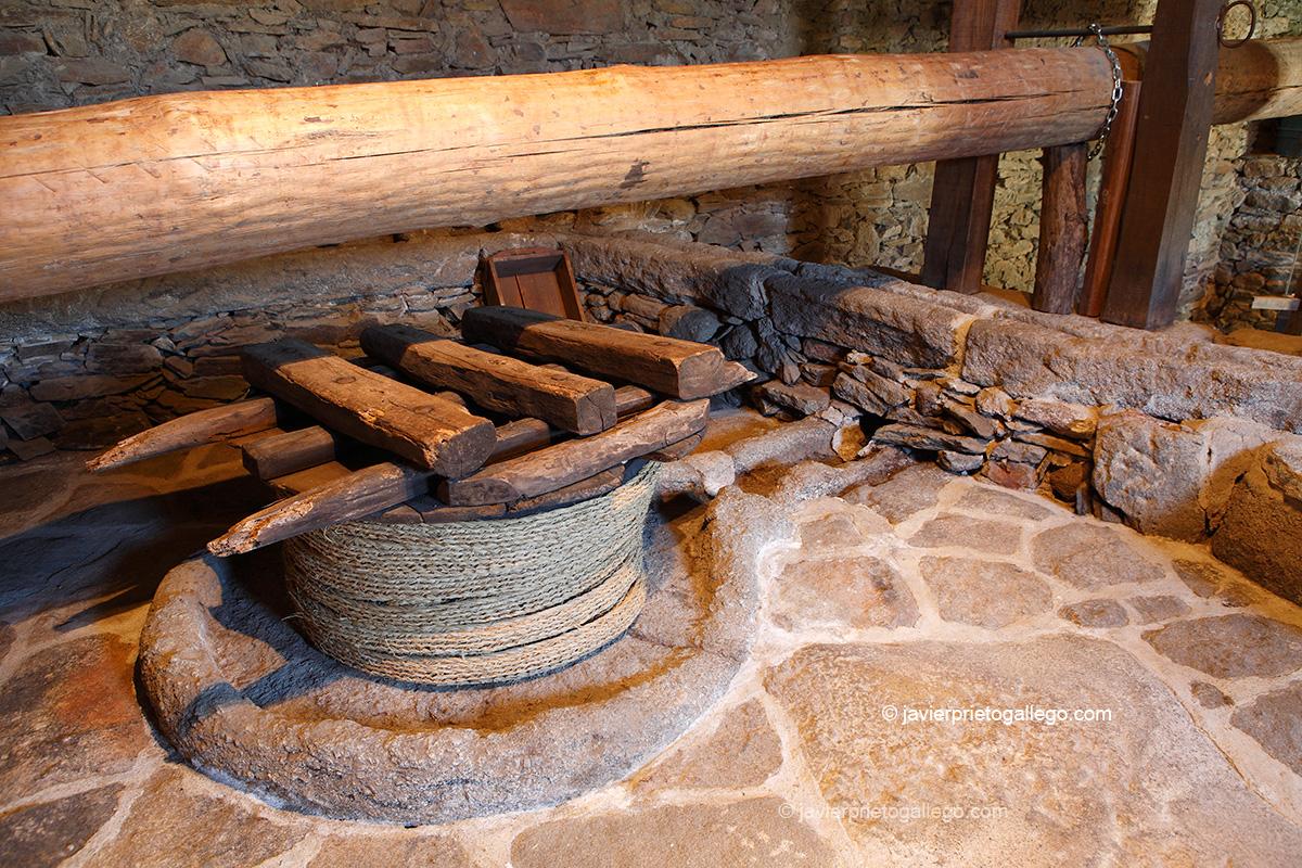 Prensa de aceite. Museo del Aceite. Museo etnográfico. San Felices de los Gallegos. Salamanca. Castilla y León. España © Javier Prieto Gallego