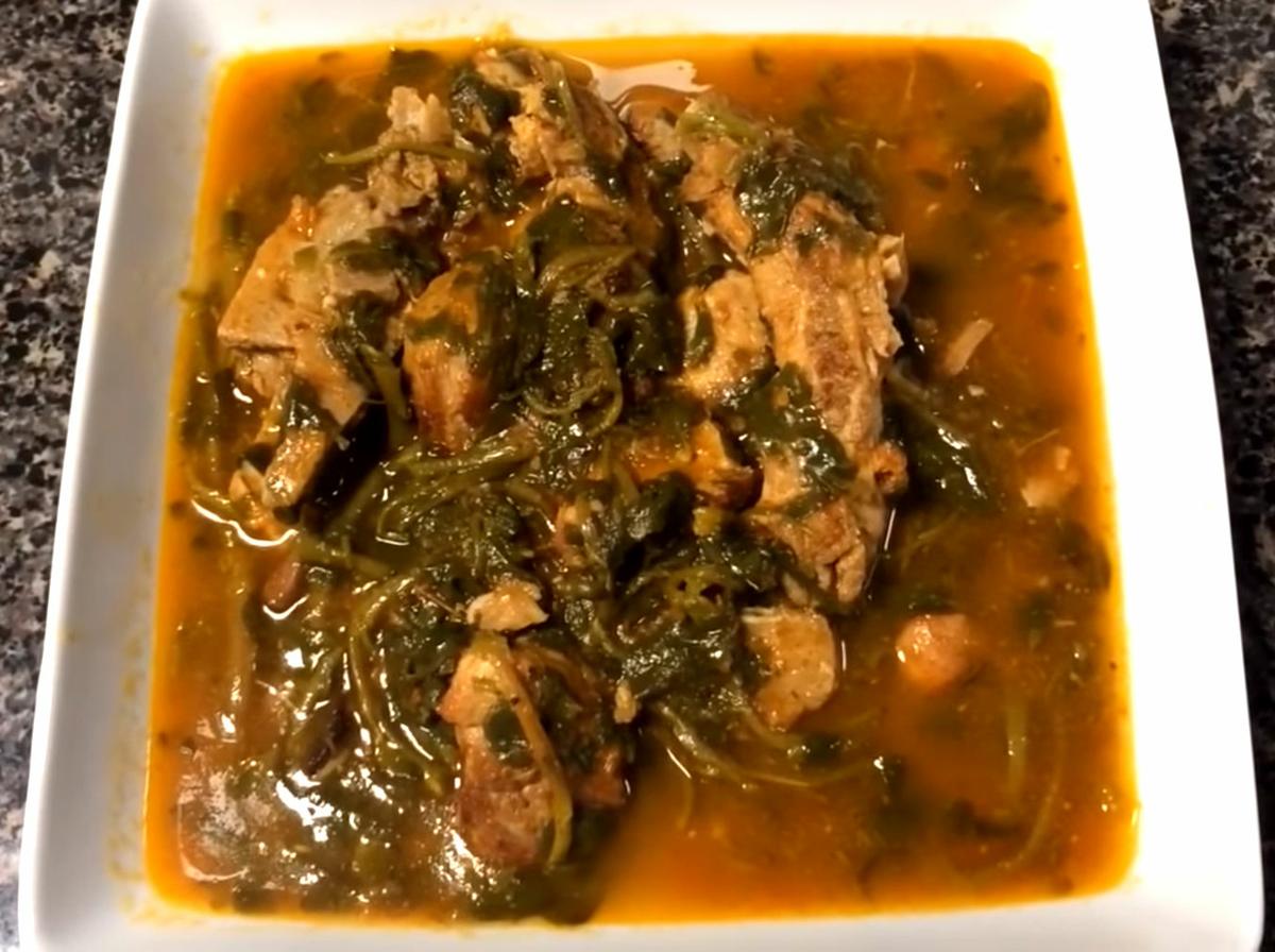 Cómo hacer Verdolagas con Carne de Puerco