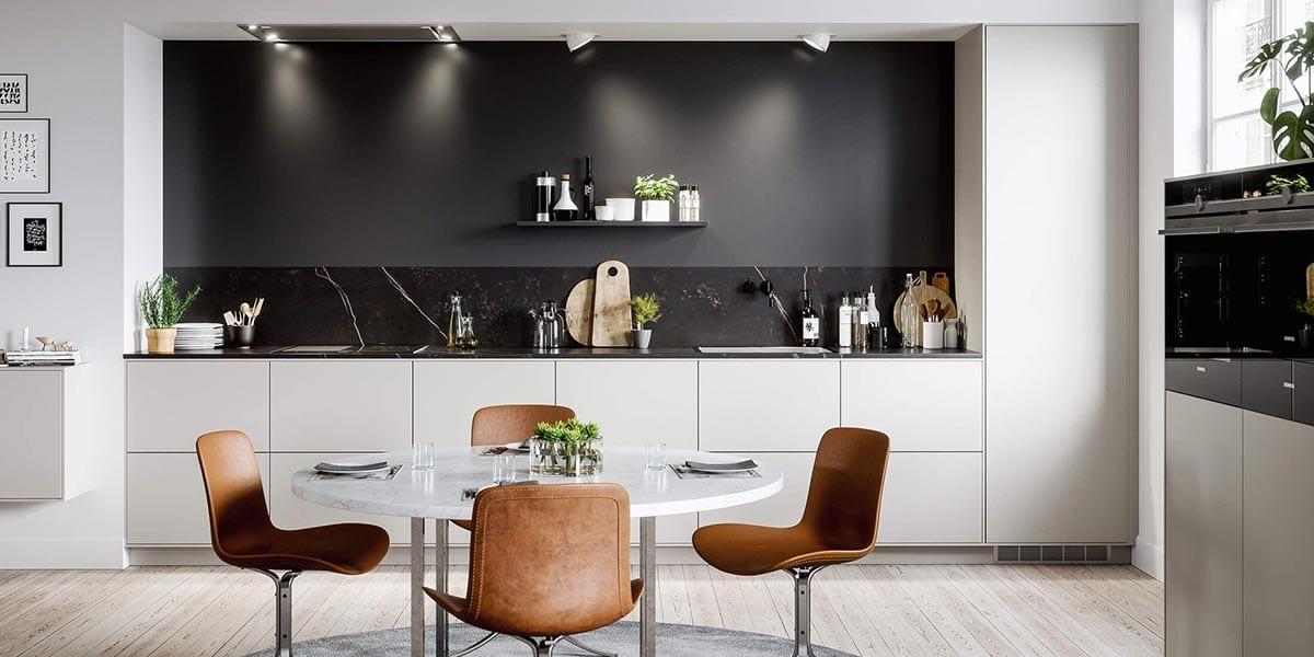 Cocinas pintadas sin azulejos | Decoración