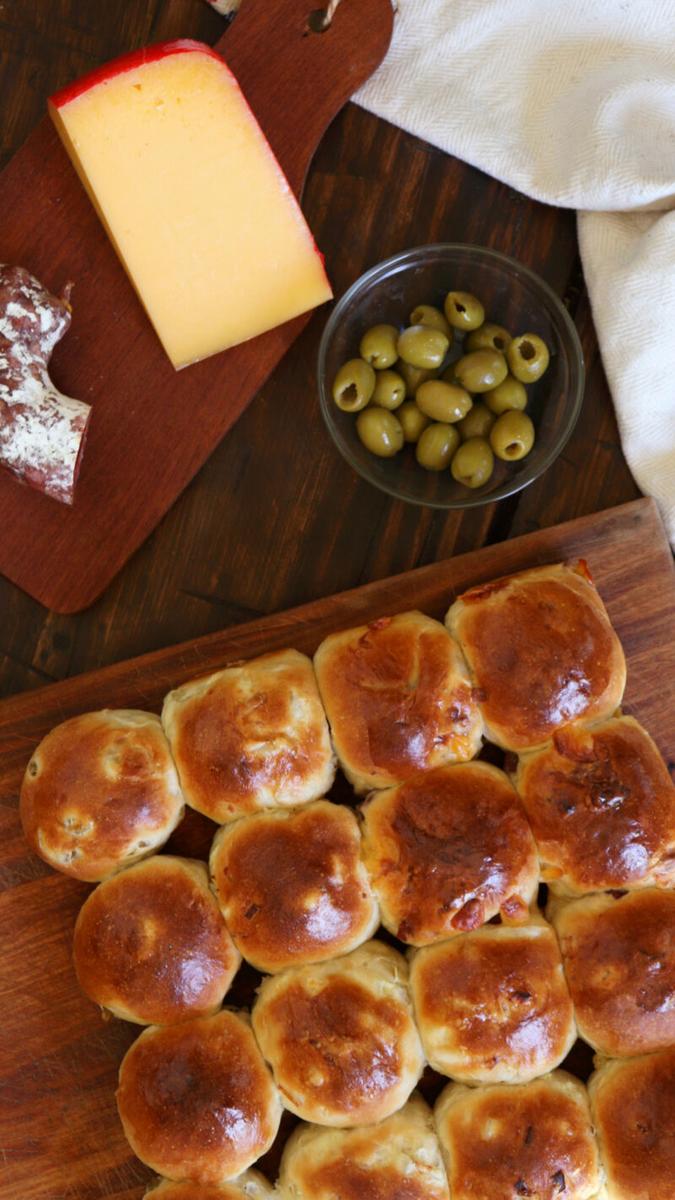 pancitos saborizados longaniza queso cebolla aceituna