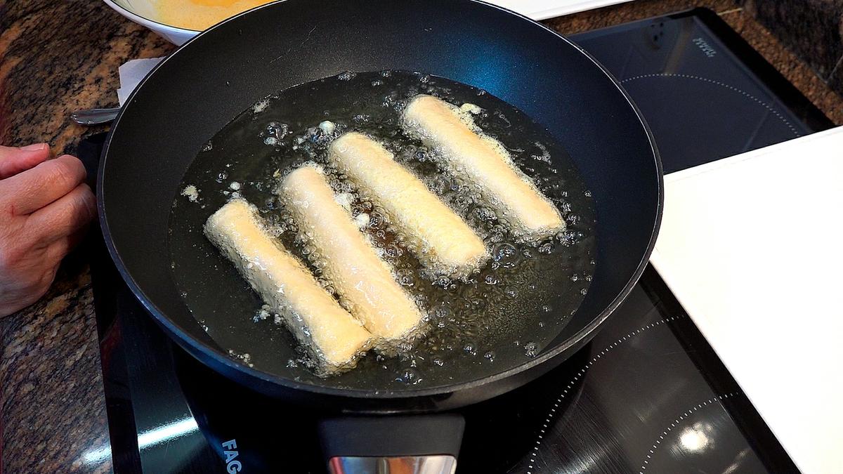 TORRIJAS ENROLLADAS RELLENAS DE CREMA PASTELERA - Foto 10