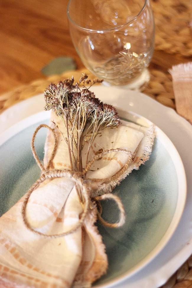 Detalle en la servilleta