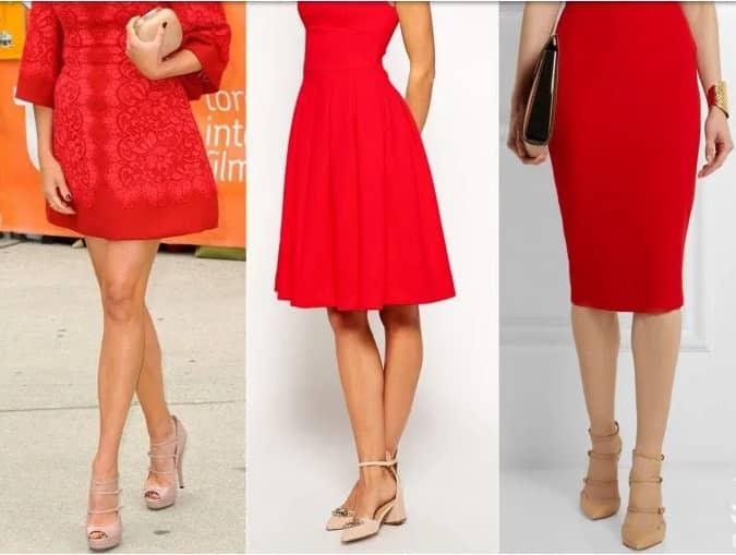 Qué color de zapatos llevar con un vestido de fiesta rojo? | Bodas