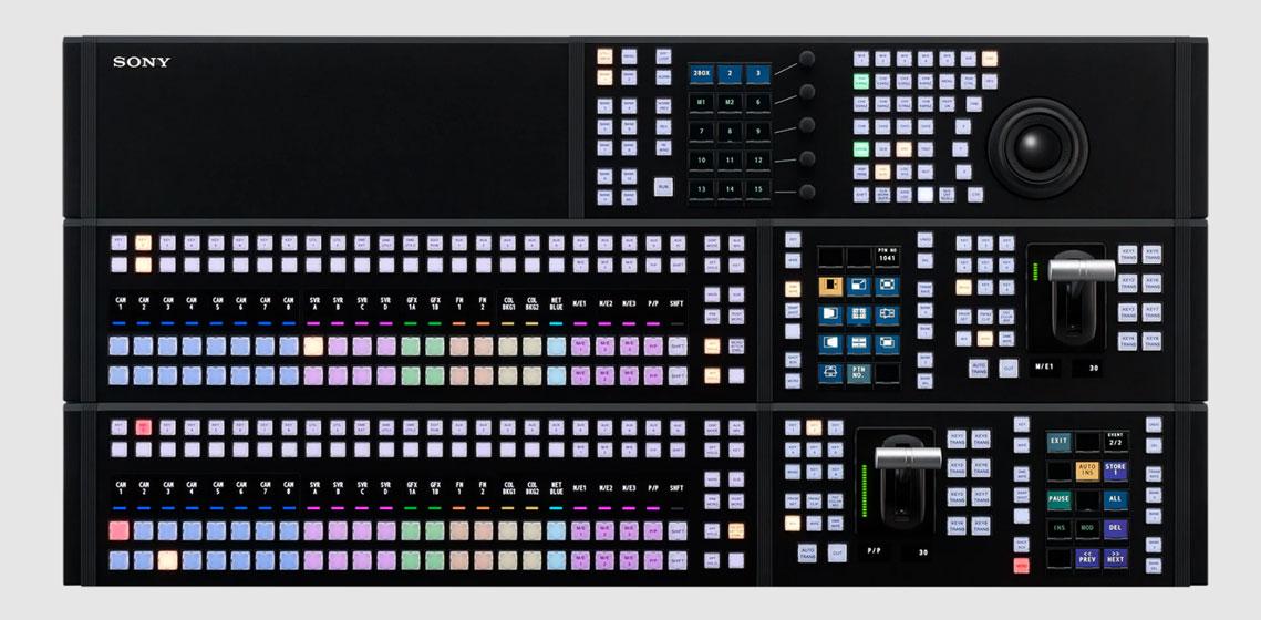 Sony XVS-G1 - Panel de control