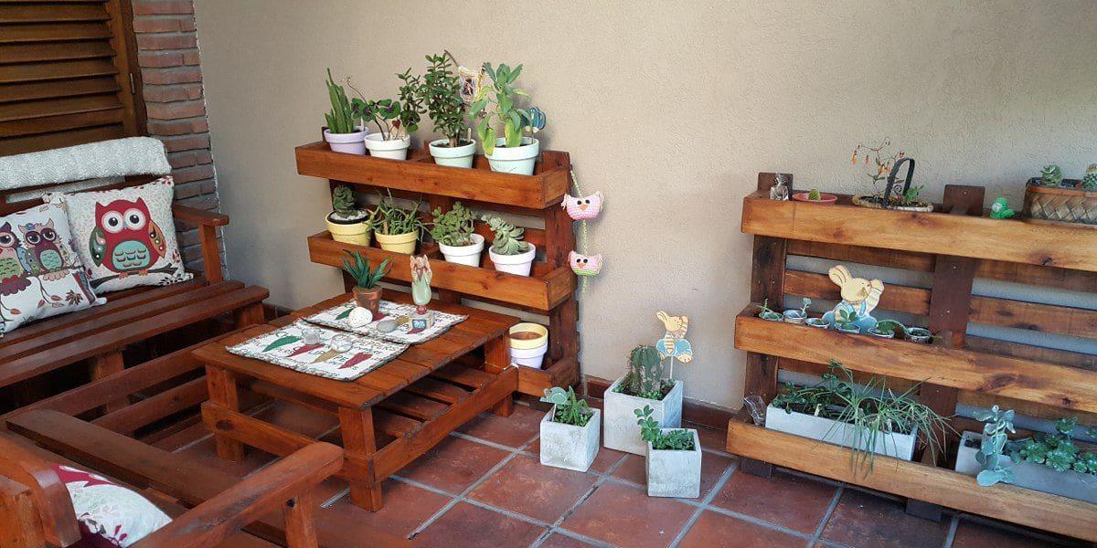 Maceteros con palets para tu hogar