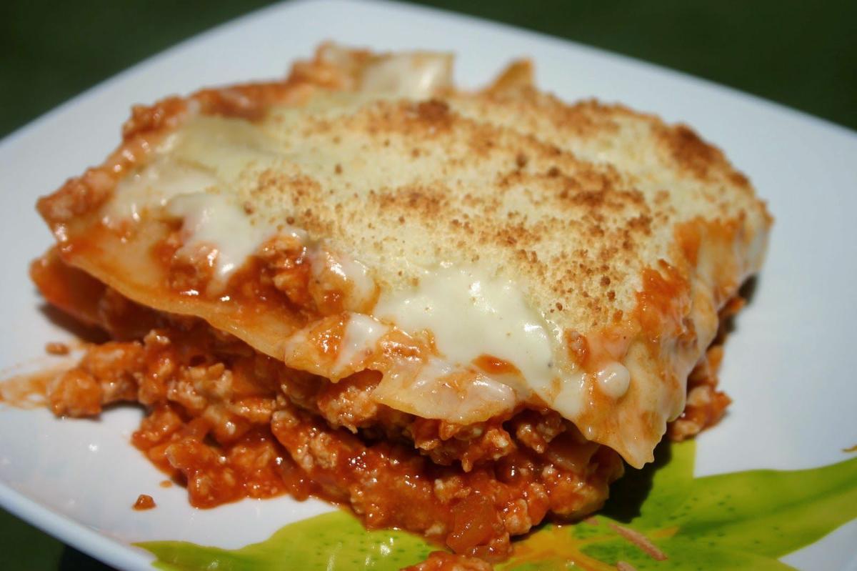 lasaña de pollo