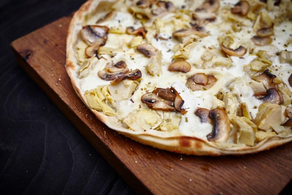 pizza de champiñones