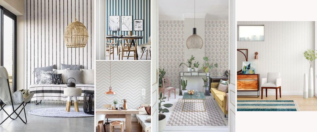 Papel pintado geom&eacute;trico