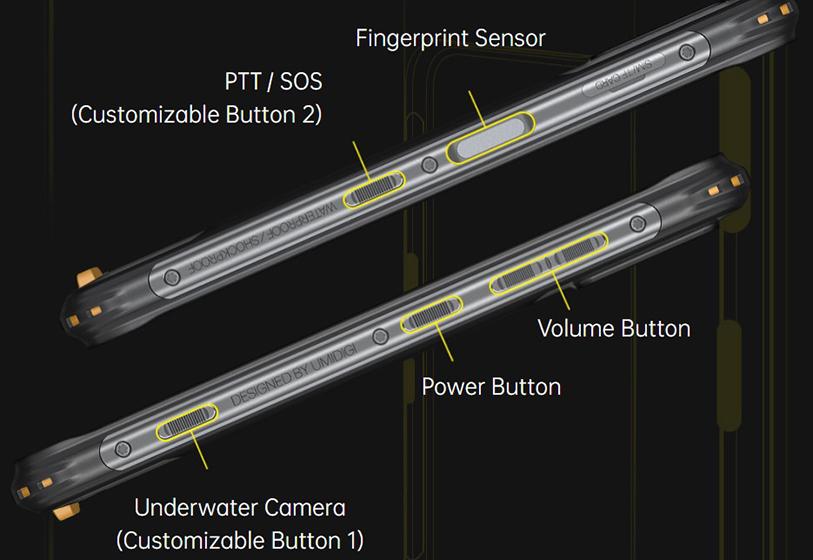 UMIDIGI BISON - Botones