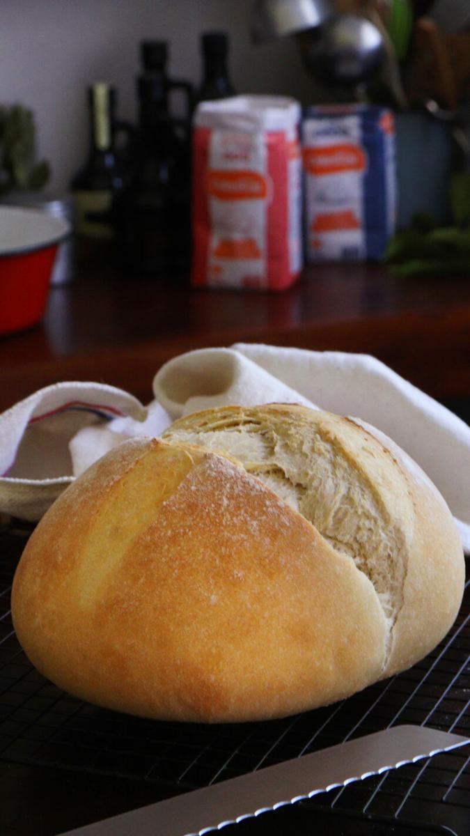 pan de campo pan casero con grasa