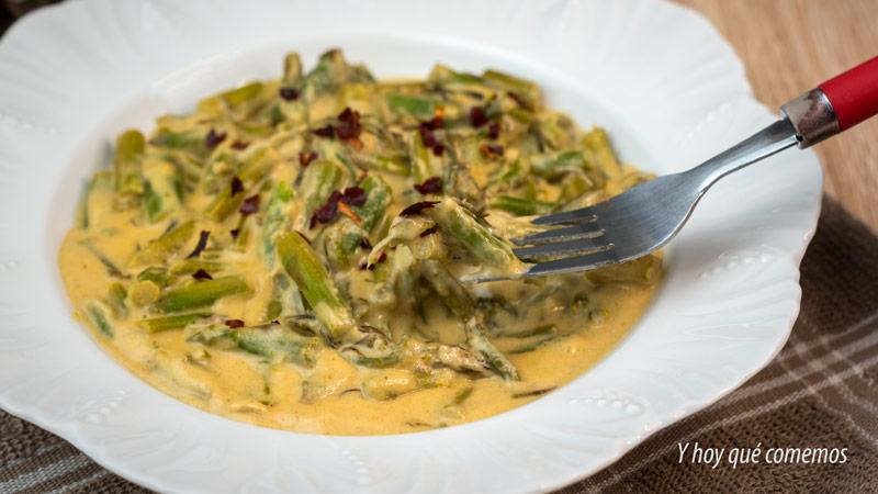 como hacer esparragos guisados