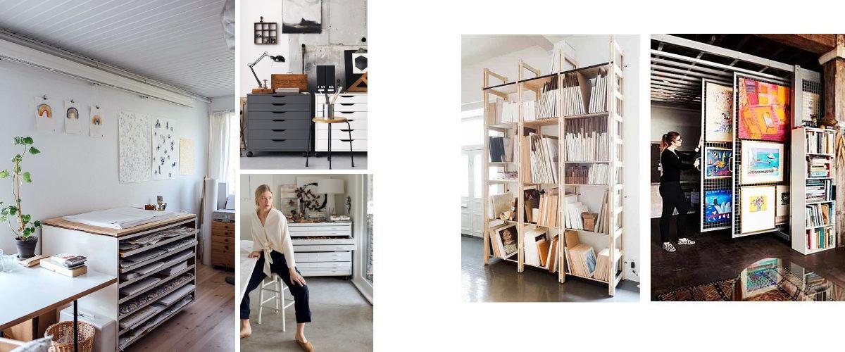 Cuelga tus cuadros en el estudio