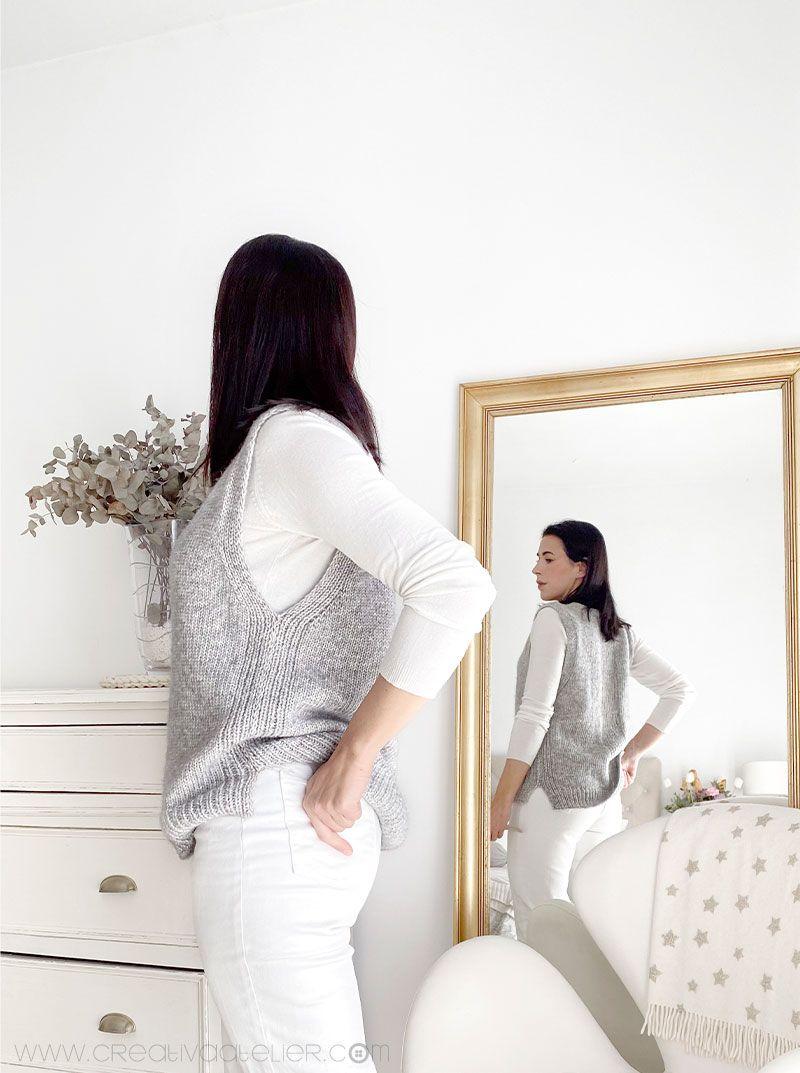 Chaleco de Punto Reversible DUO - Patrón y Tutorial