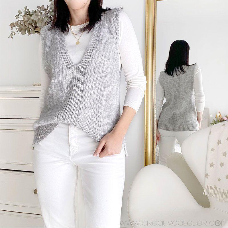 Chaleco de Punto Reversible DUO - Patrón y Tutorial