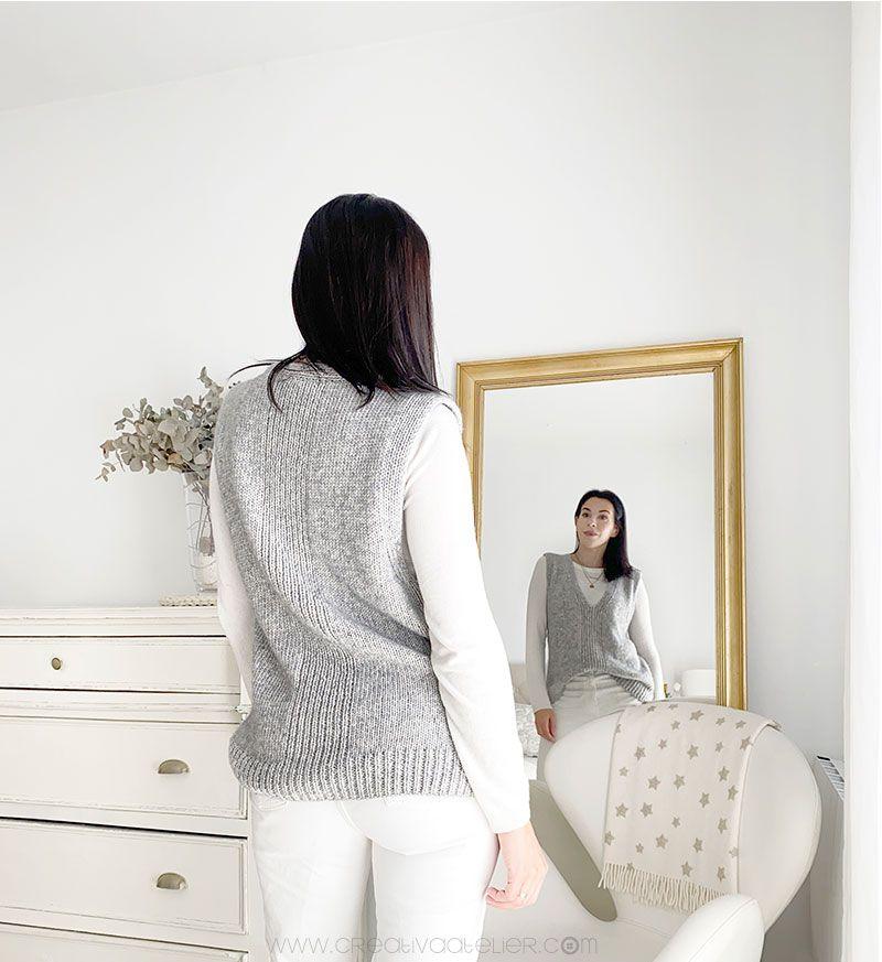 Chaleco de Punto Reversible DUO - Patrón y Tutorial