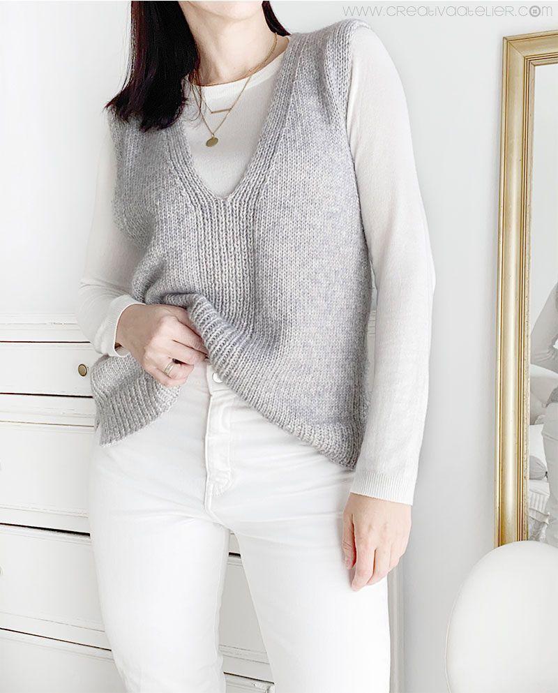 Chaleco de Punto Reversible DUO - Patrón y Tutorial