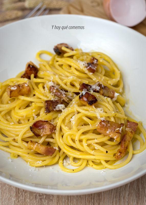 como hacer espaguetis carbonara autentica receta italiana