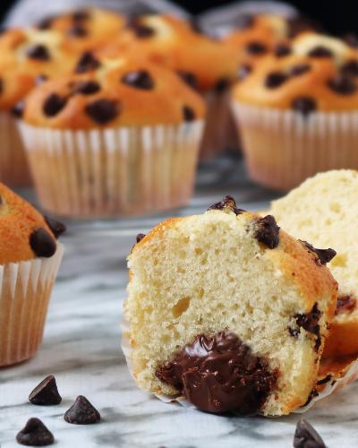 magdalenas rellenas de Nutella