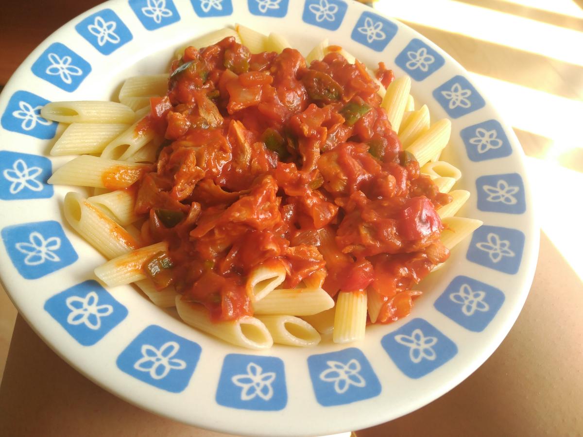 receta pasta boloñesa vegana con soja texturizada