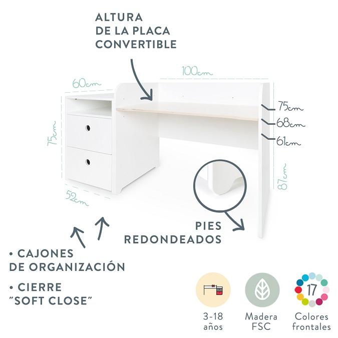 escritorio infantil colorfex by ak