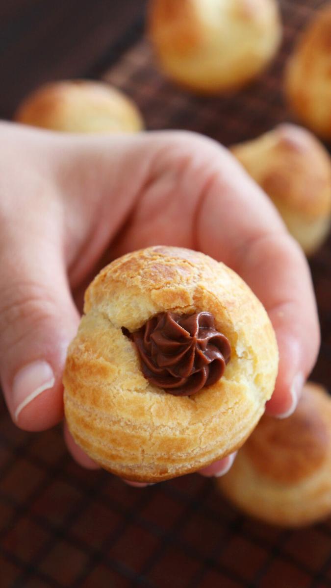 profiteroles masa bomba pasta choux