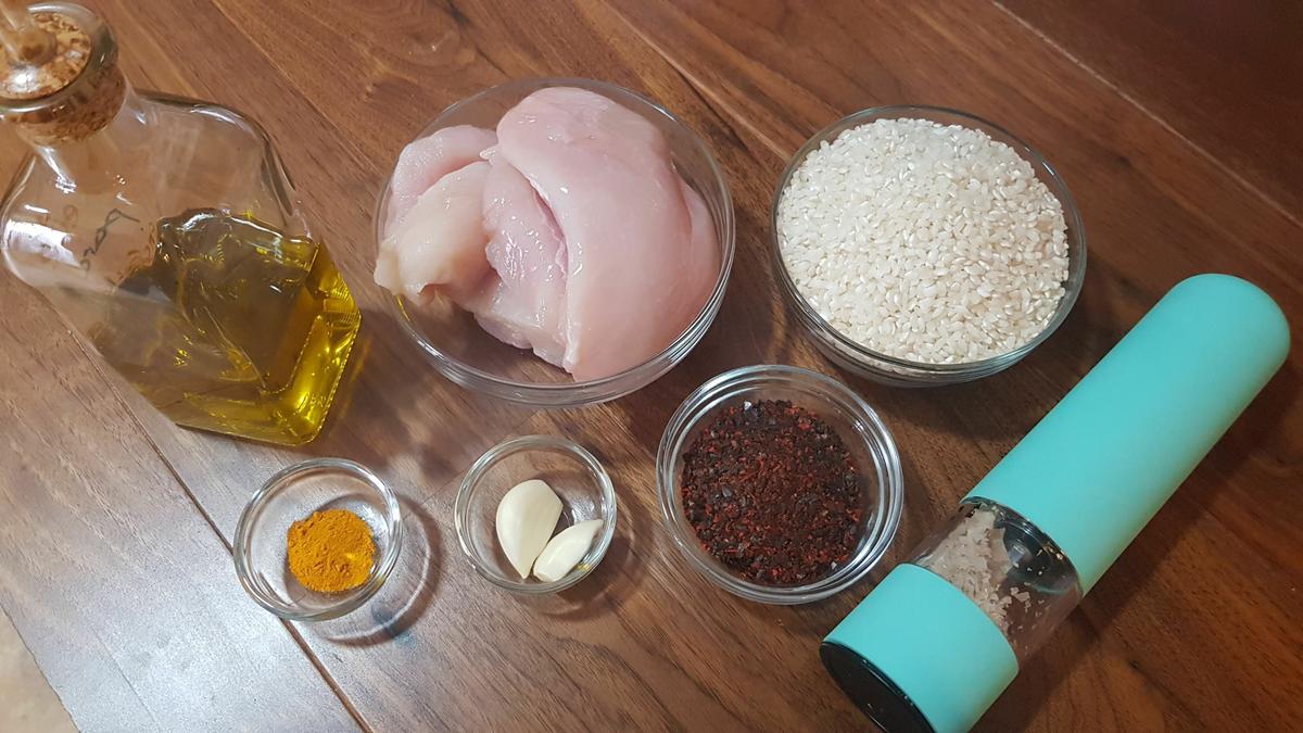 Arroz con pollo y ñoras