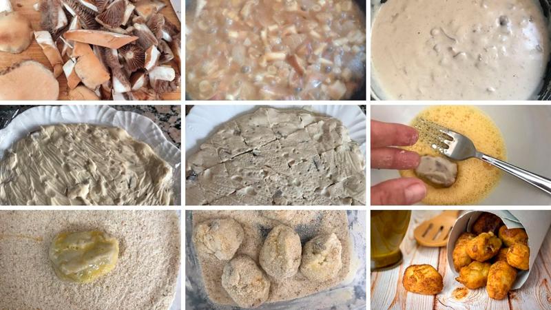 paso a paso croquetas de setas